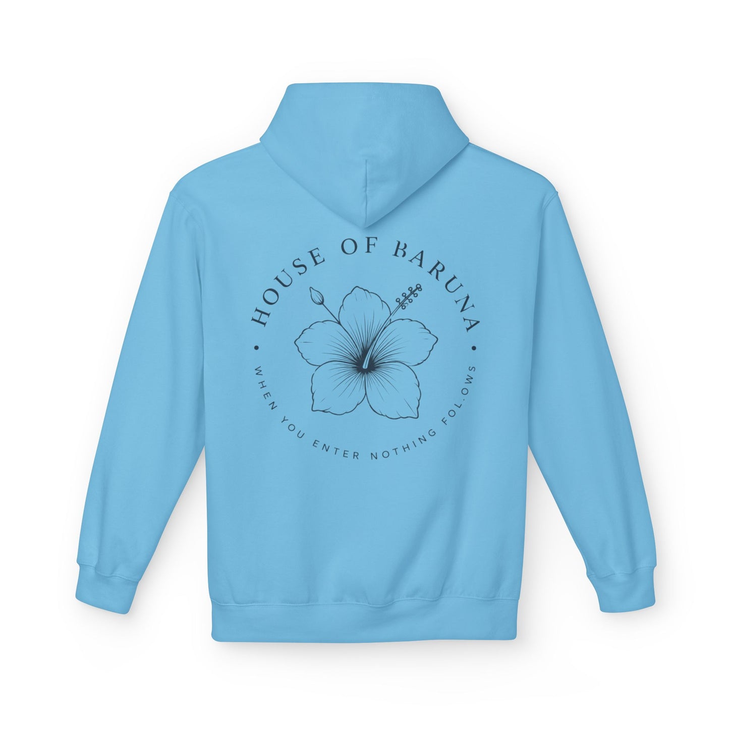House of Baruna Floral Hoodie — "When You Enter, Nothing Follows"