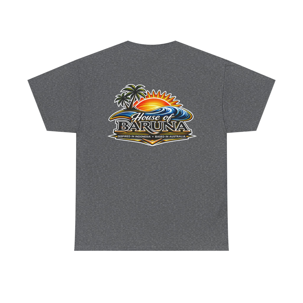 House of Baruna Men's Sunset Wave T'Shirt – Palm Tree Surf Shirt
