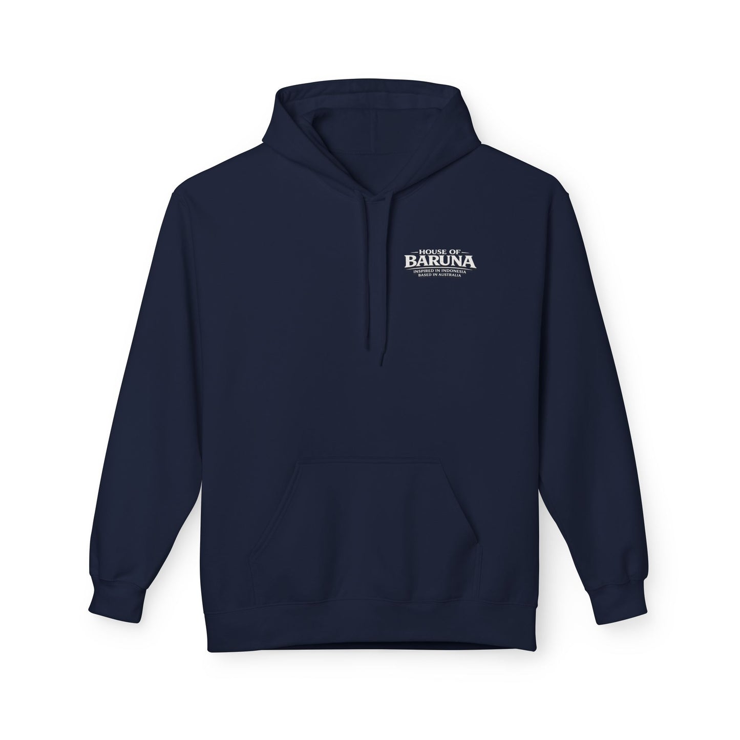 House of Baruna Men's Hoodie — Tropical Palm Beach Shack Sweatshirt