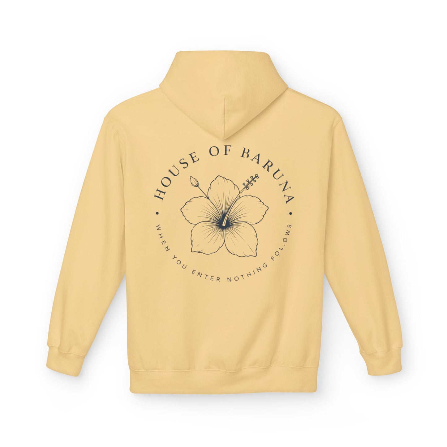 House of Baruna Floral Hoodie — "When You Enter, Nothing Follows"