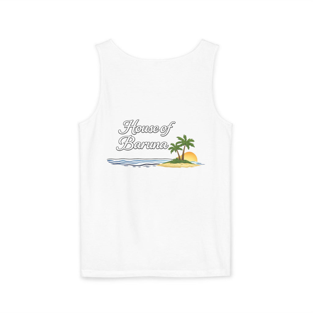 House of Baruna Men's | Surf Vibe Tank Top – Front & Back Logo