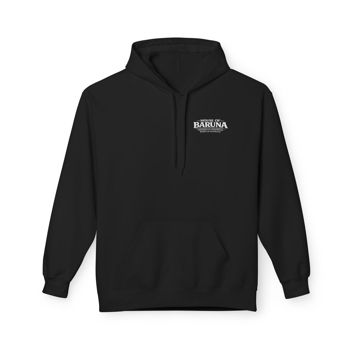 House of Baruna Men's Hoodie — Tropical Palm Beach Shack Sweatshirt