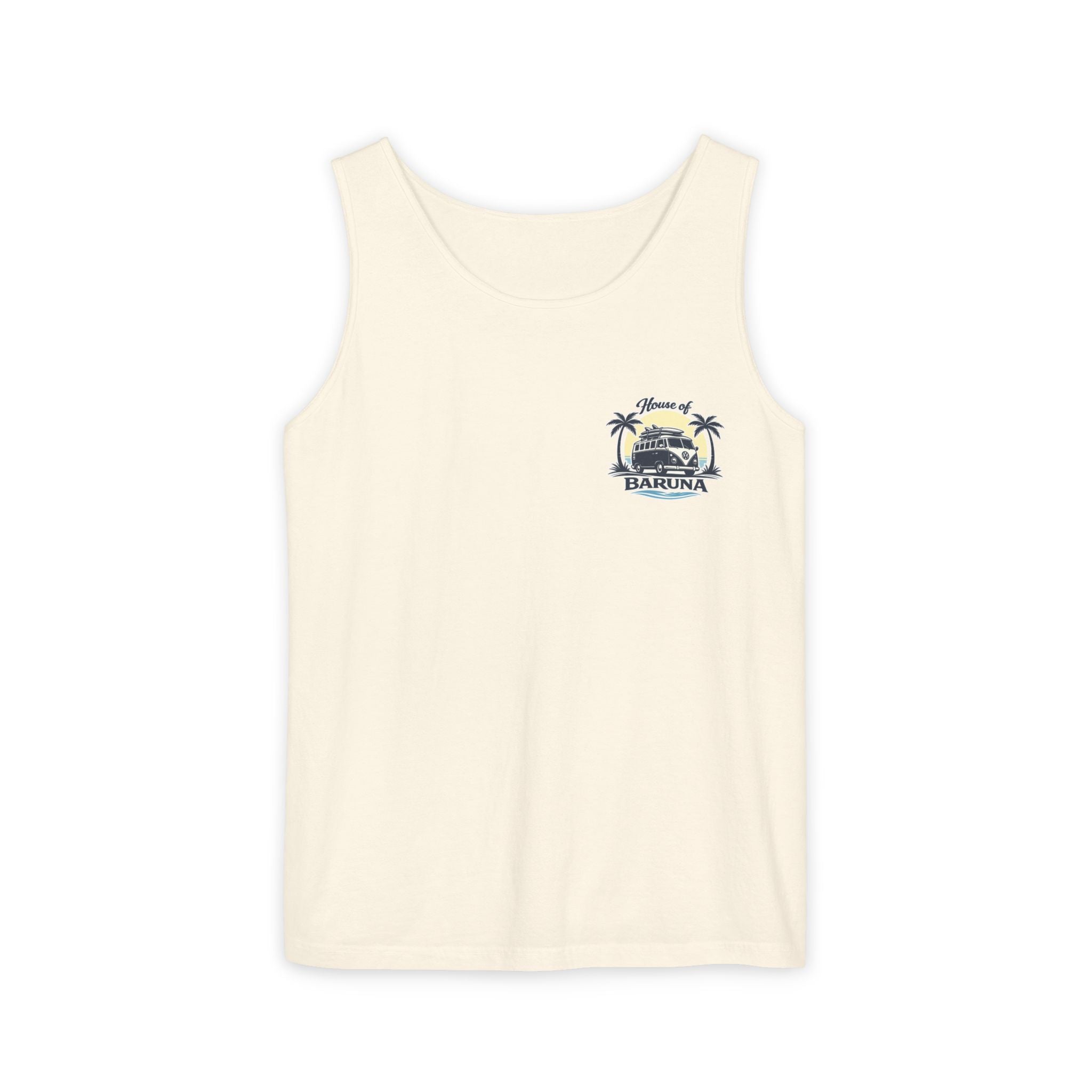 House of Baruna Men's Vintage Kombi Tank – Island Crest Surf Singlet for Men