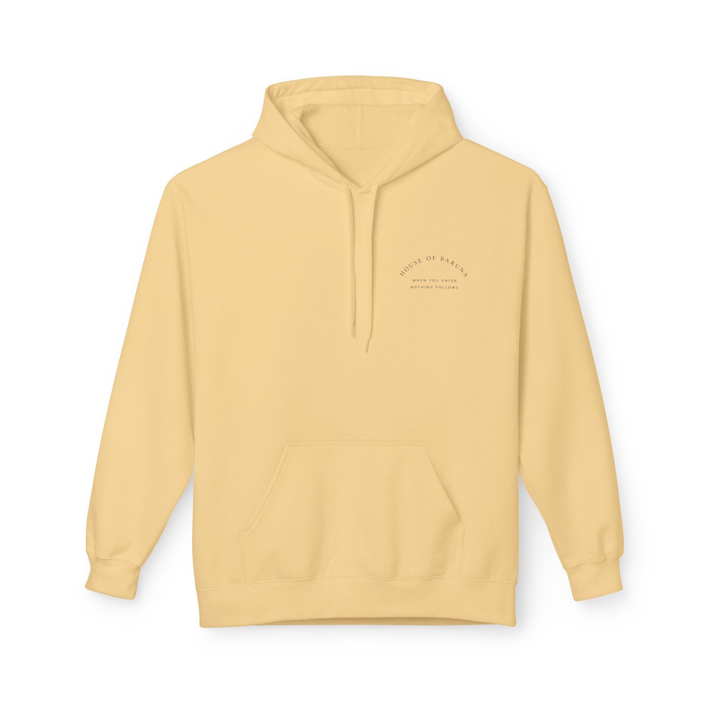 House of Baruna Floral Hoodie — "When You Enter, Nothing Follows"