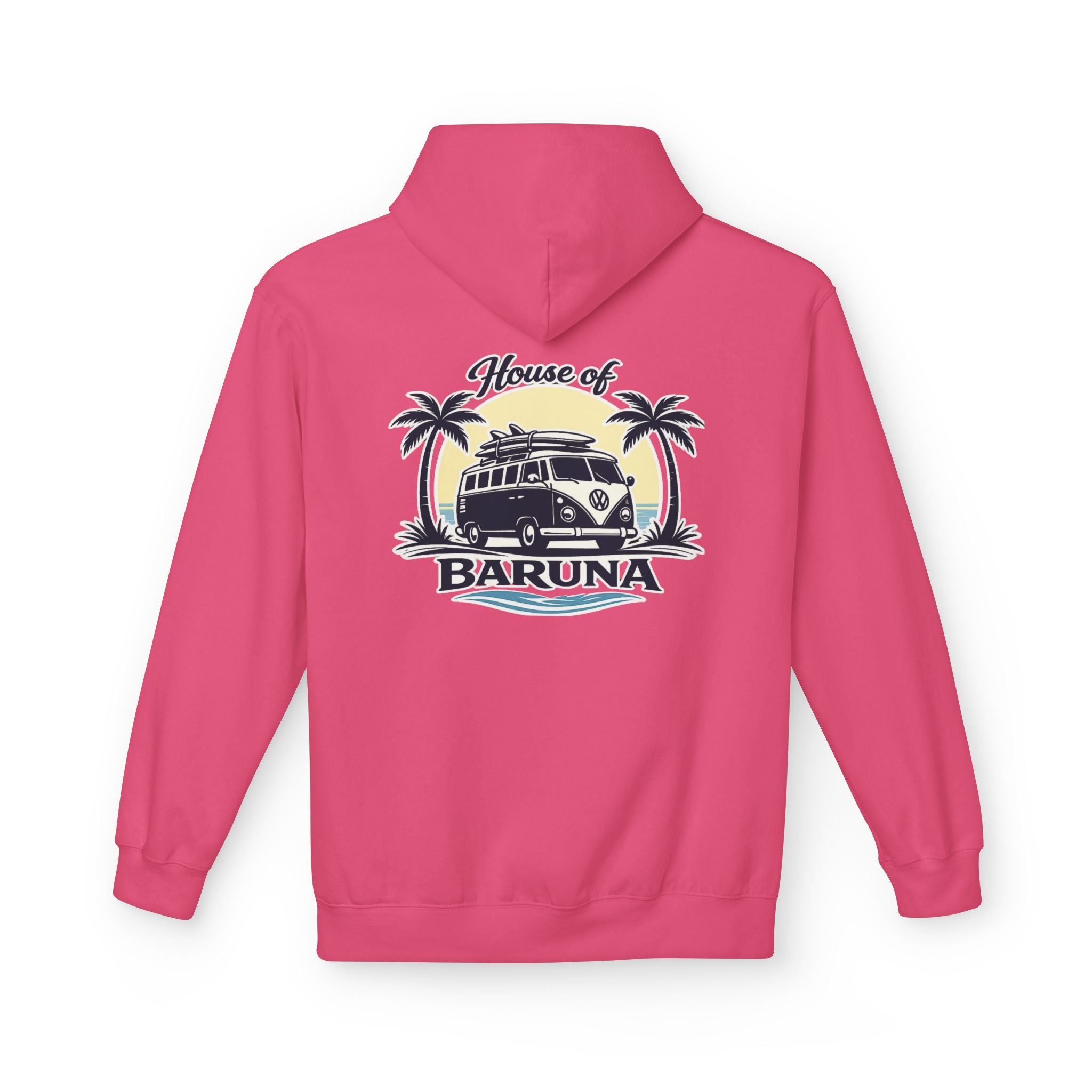 House of Baruna Woman's Surf Van Hoodie — Beach Retro Pullover
