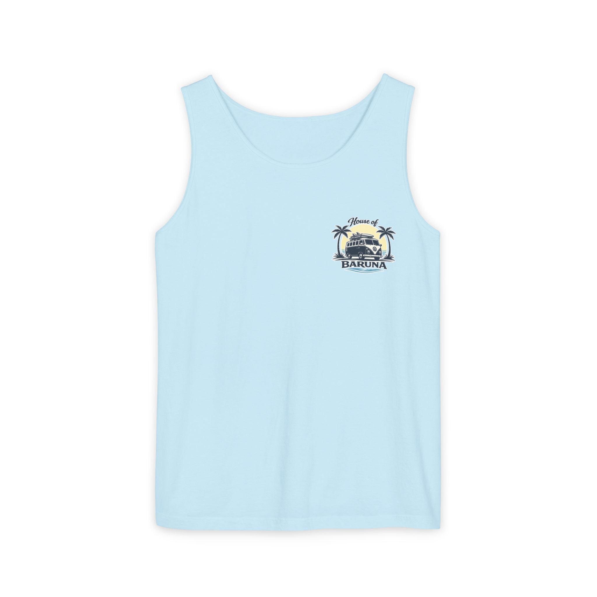 House of Baruna Men's Vintage Kombi Tank – Island Crest Surf Singlet for Men