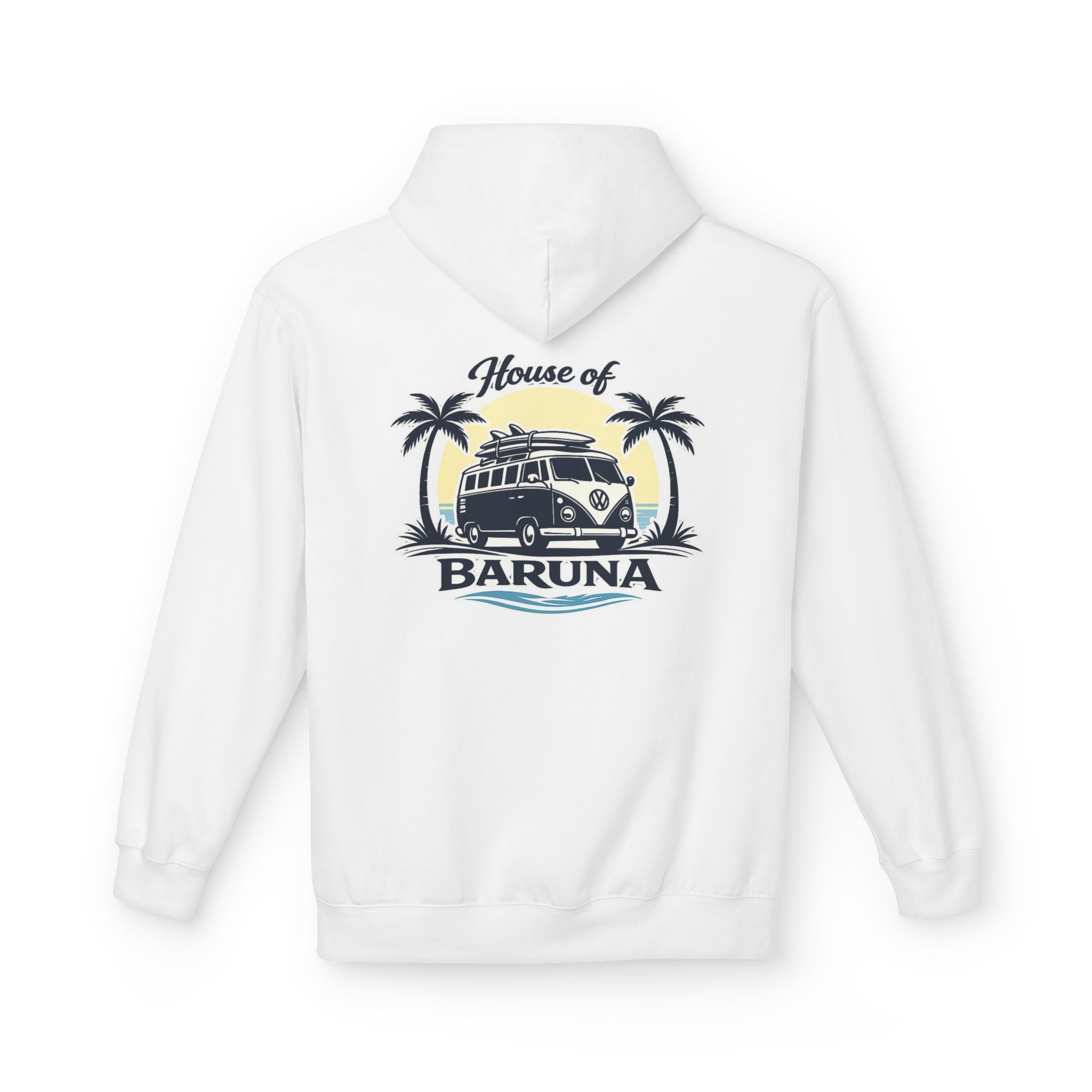 House of Baruna Woman's Surf Van Hoodie — Beach Retro Pullover