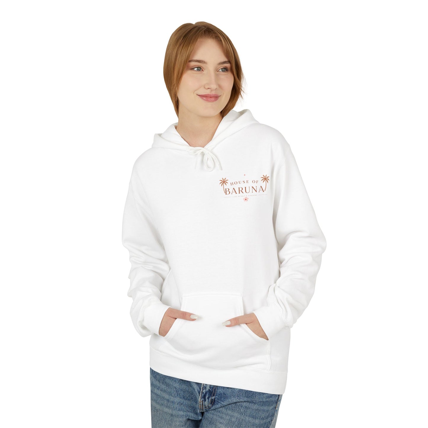 House of Baruna Tropical Floral Sunset Woman's Hoodie
