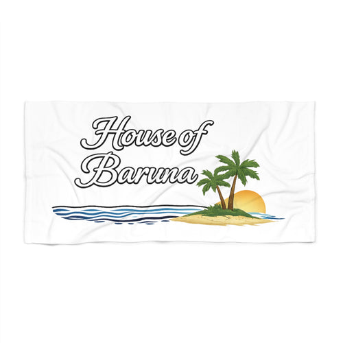 House of Baruna Beach Towel - Tropical Sunset Design