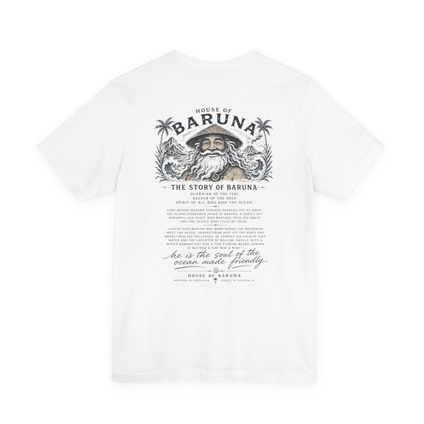 House of Baruna™ "The Story of Baruna" Premium Surf Tee | Inspired in Indonesia • Based in Australia