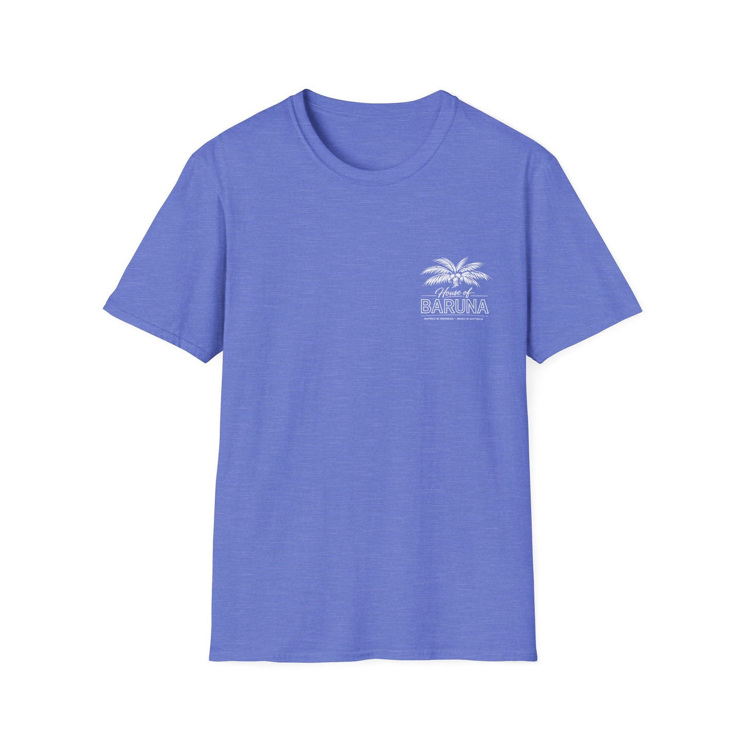 House of Baruna Men's Surf T-Shirt – Vintage Palm Back Print Tee