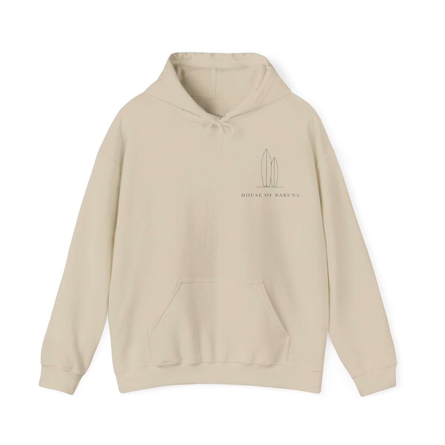 House Of Baruna Surfboard Minimalist Hoodie