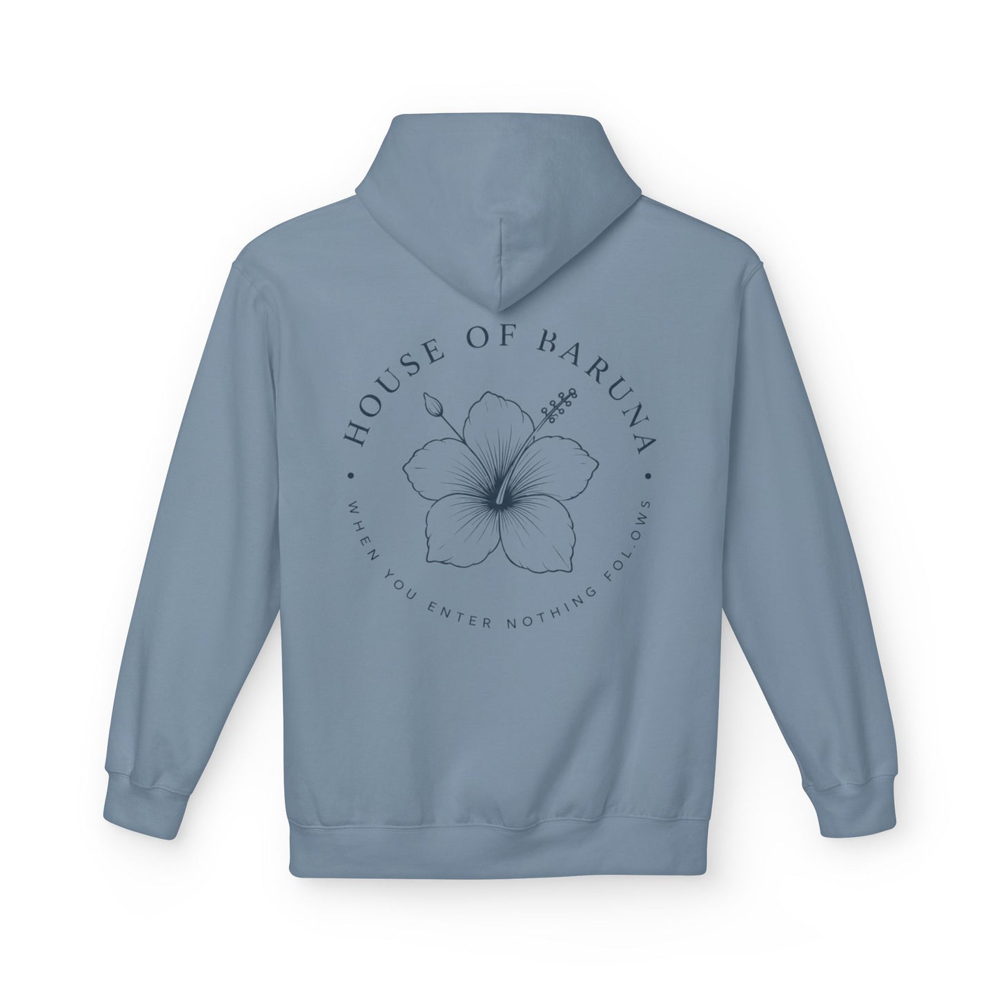 House of Baruna Floral Hoodie — "When You Enter, Nothing Follows"