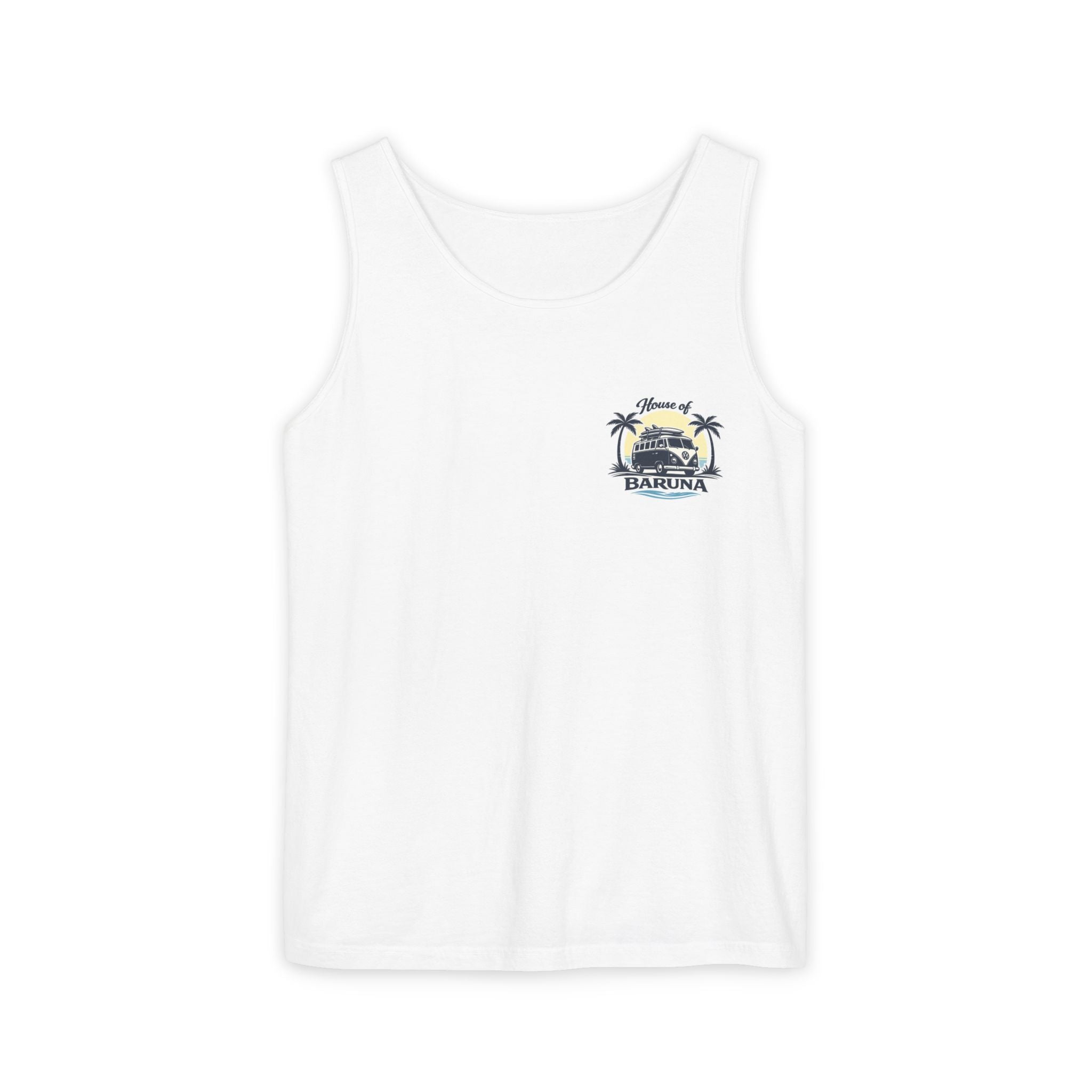 House of Baruna Men's Vintage Kombi Tank – Island Crest Surf Singlet for Men