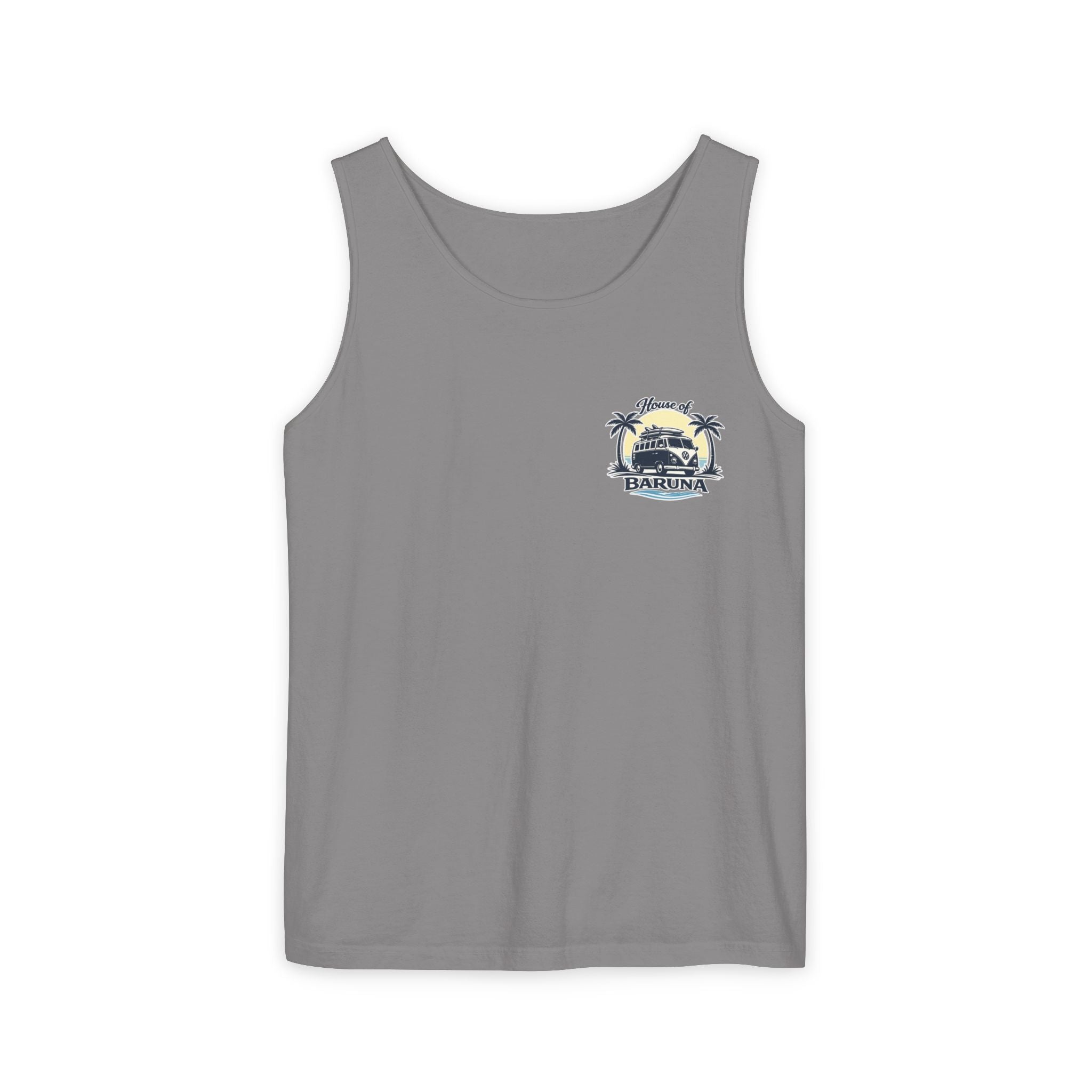 House of Baruna Men's Vintage Kombi Tank – Island Crest Surf Singlet for Men