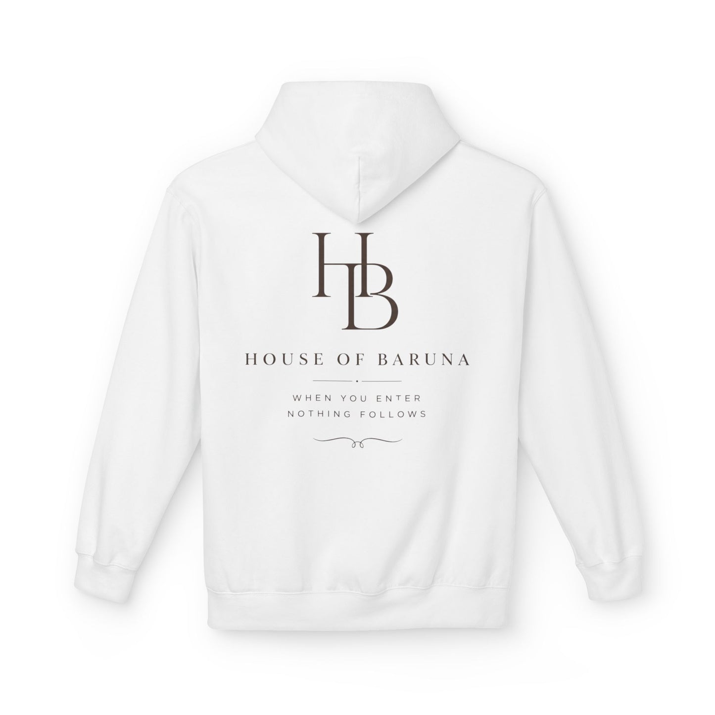 House of Baruna HB Logo Hoodie — Minimalist Luxury Pullover