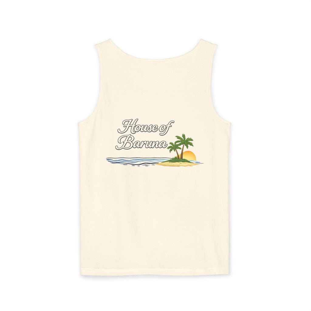 House of Baruna Men's | Surf Vibe Tank Top – Front & Back Logo