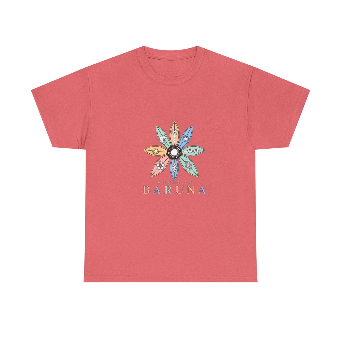 House of Baruna Surfboard Floral Logo Tee