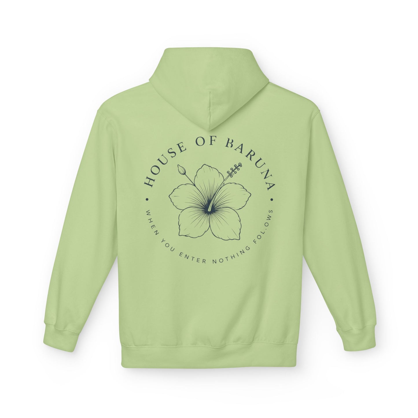 House of Baruna Floral Hoodie — "When You Enter, Nothing Follows"