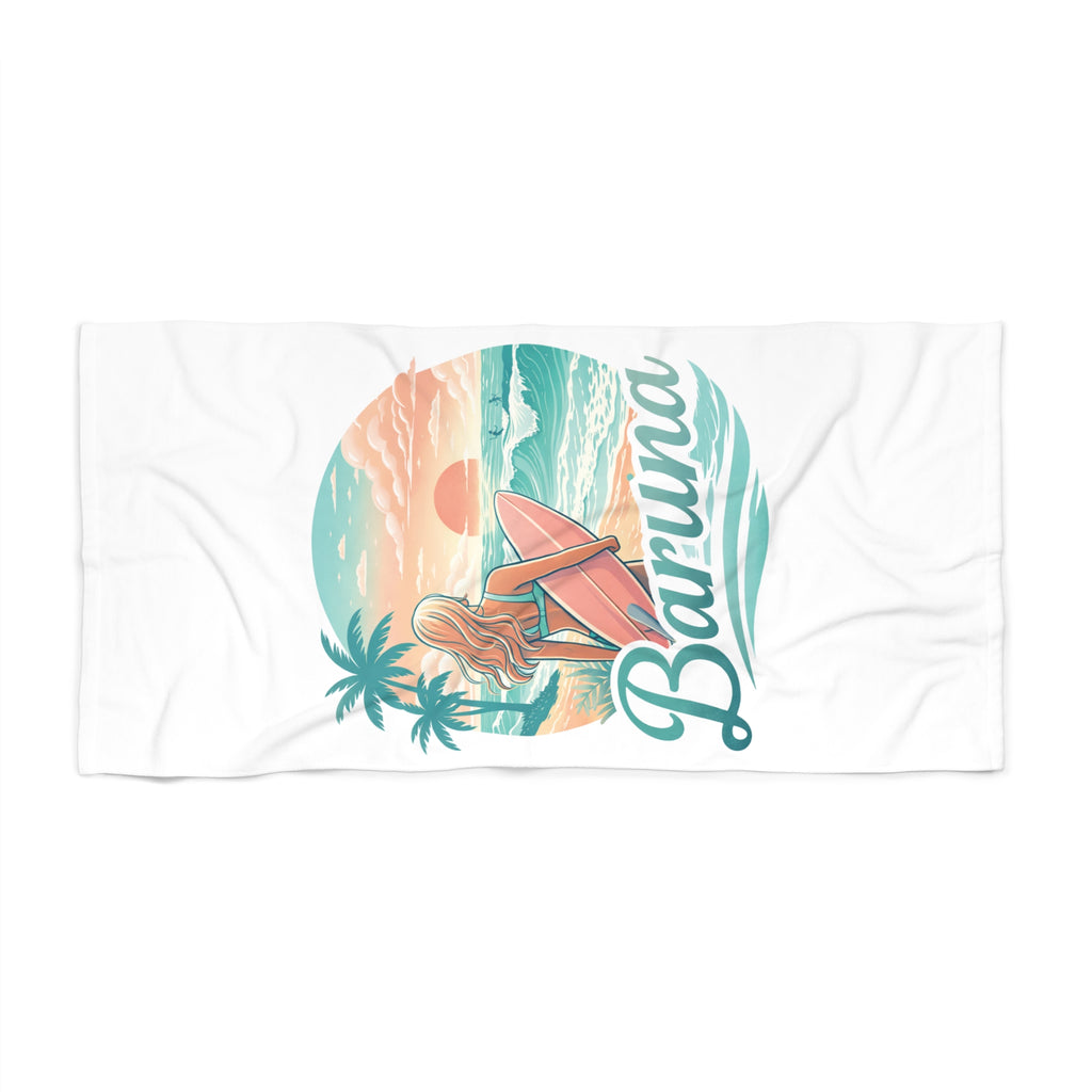 House of Baruna Women's Beach Towel - Tropical Sunset Design