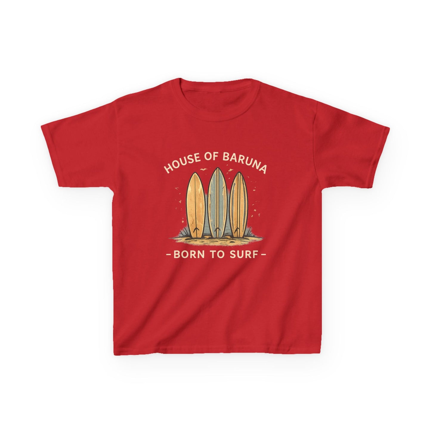 "House of Baruna: Born to Surf" Kid's Tee