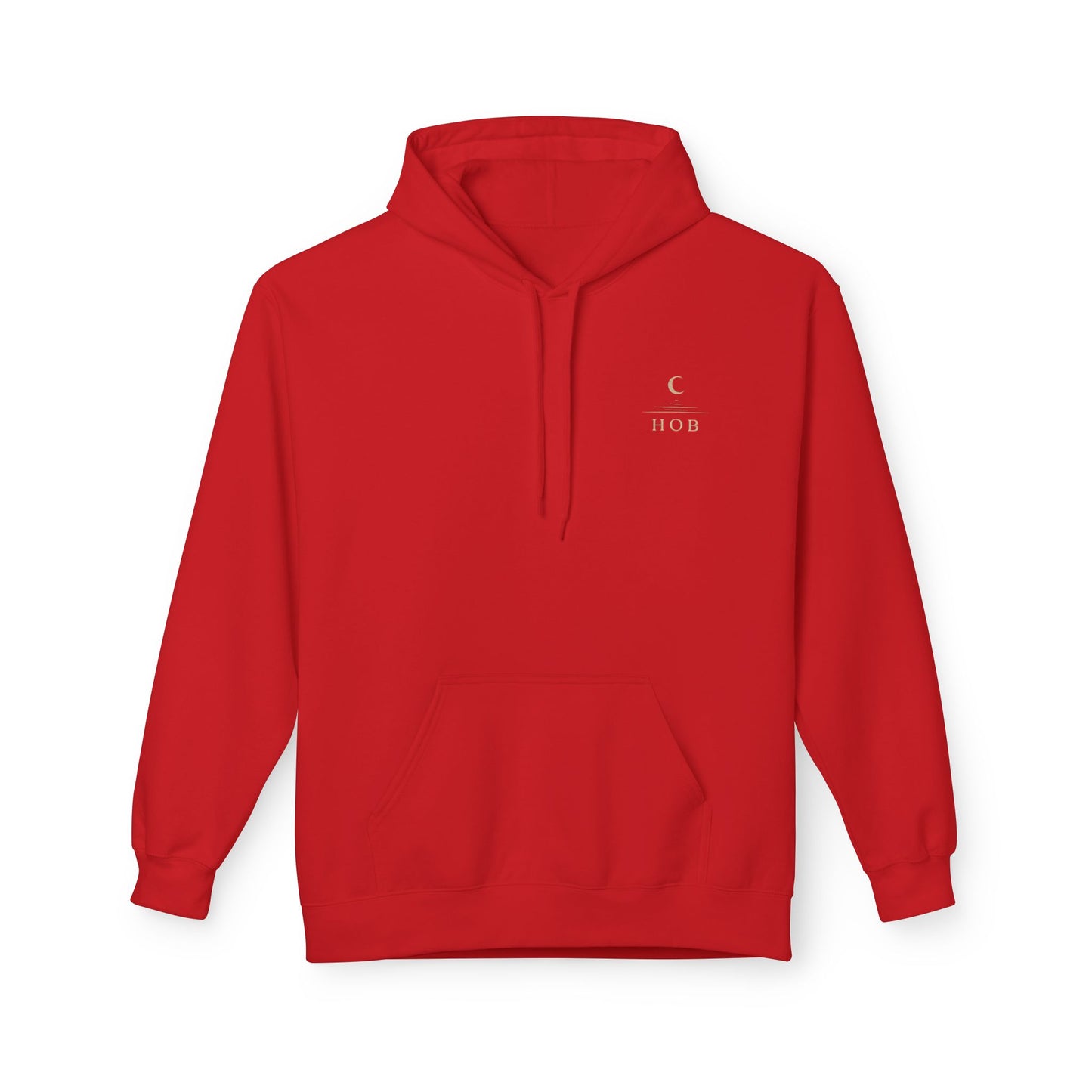 House of Baruna Hoodie — 'HOB: When You Enter Nothing Follows' Minimal Crescent Logo