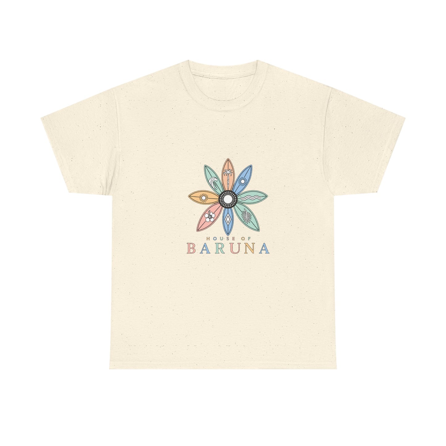 House of Baruna Surfboard Floral Logo Tee