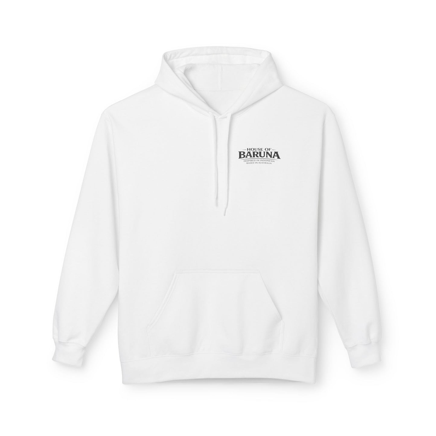 House of Baruna Men's Hoodie — Tropical Palm Beach Shack Sweatshirt