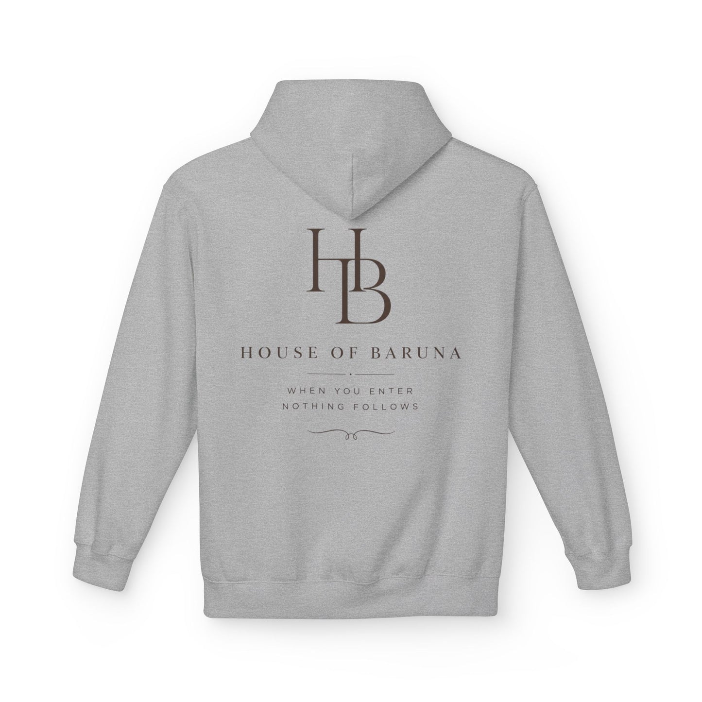 House of Baruna HB Logo Hoodie — Minimalist Luxury Pullover