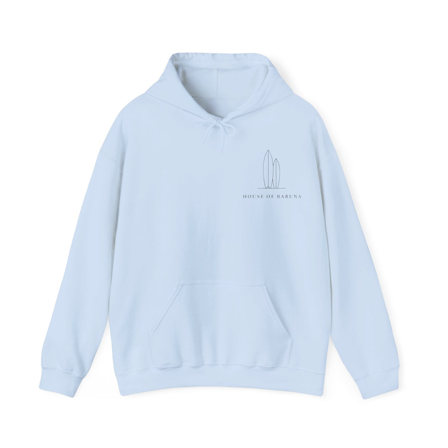 House Of Baruna Surfboard Minimalist Hoodie