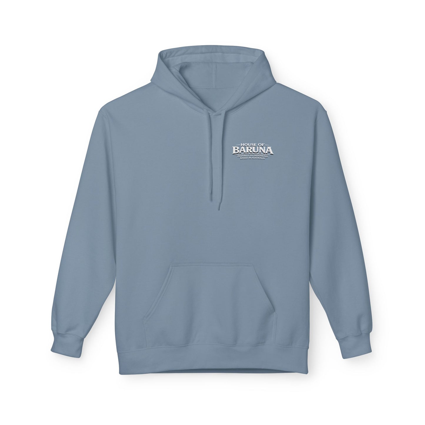 House of Baruna Men's Hoodie — Tropical Palm Beach Shack Sweatshirt