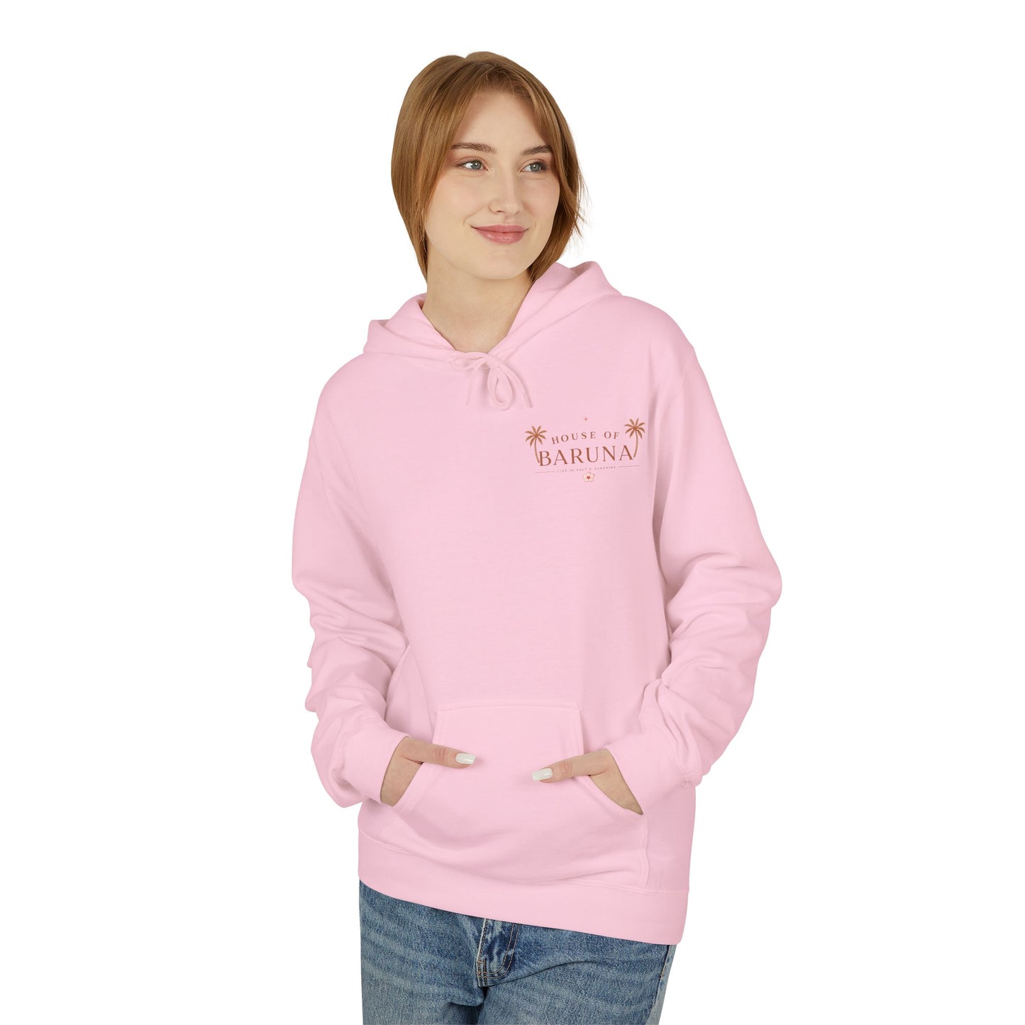 House of Baruna Tropical Floral Sunset Woman's Hoodie