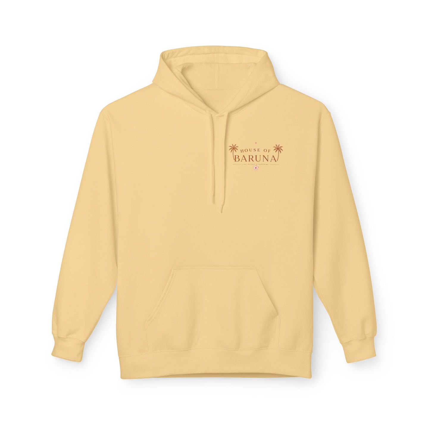 House of Baruna Tropical Floral Sunset Woman's Hoodie