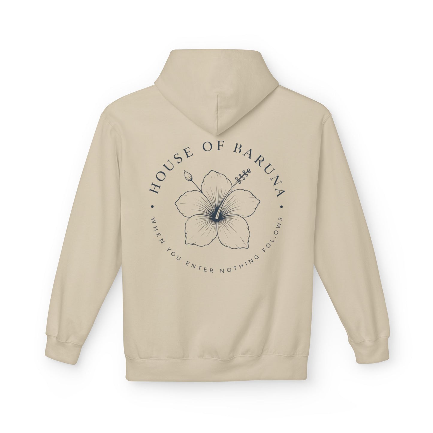 House of Baruna Floral Hoodie — "When You Enter, Nothing Follows"