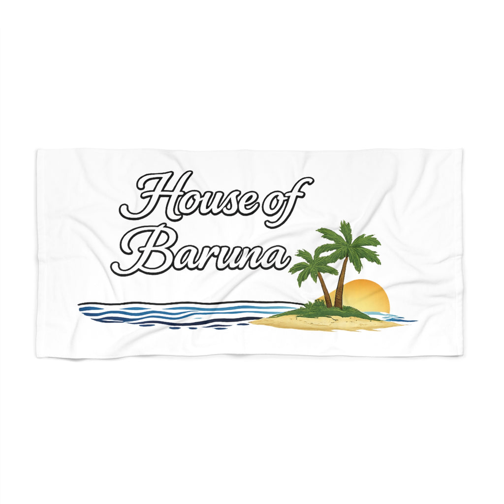 House of Baruna Beach Towel - Tropical Sunset Design