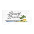 House of Baruna Beach Towel - Tropical Sunset Design