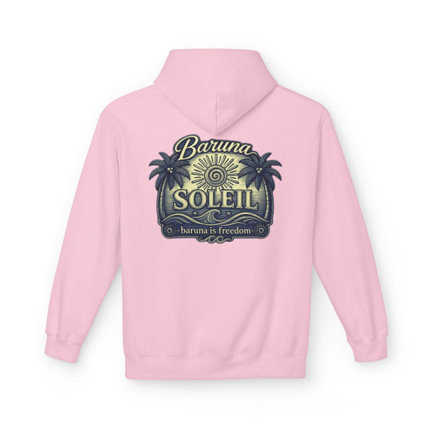 Baruna Soleil Hoodie — Tropical Palm Vintage Surf Pullover