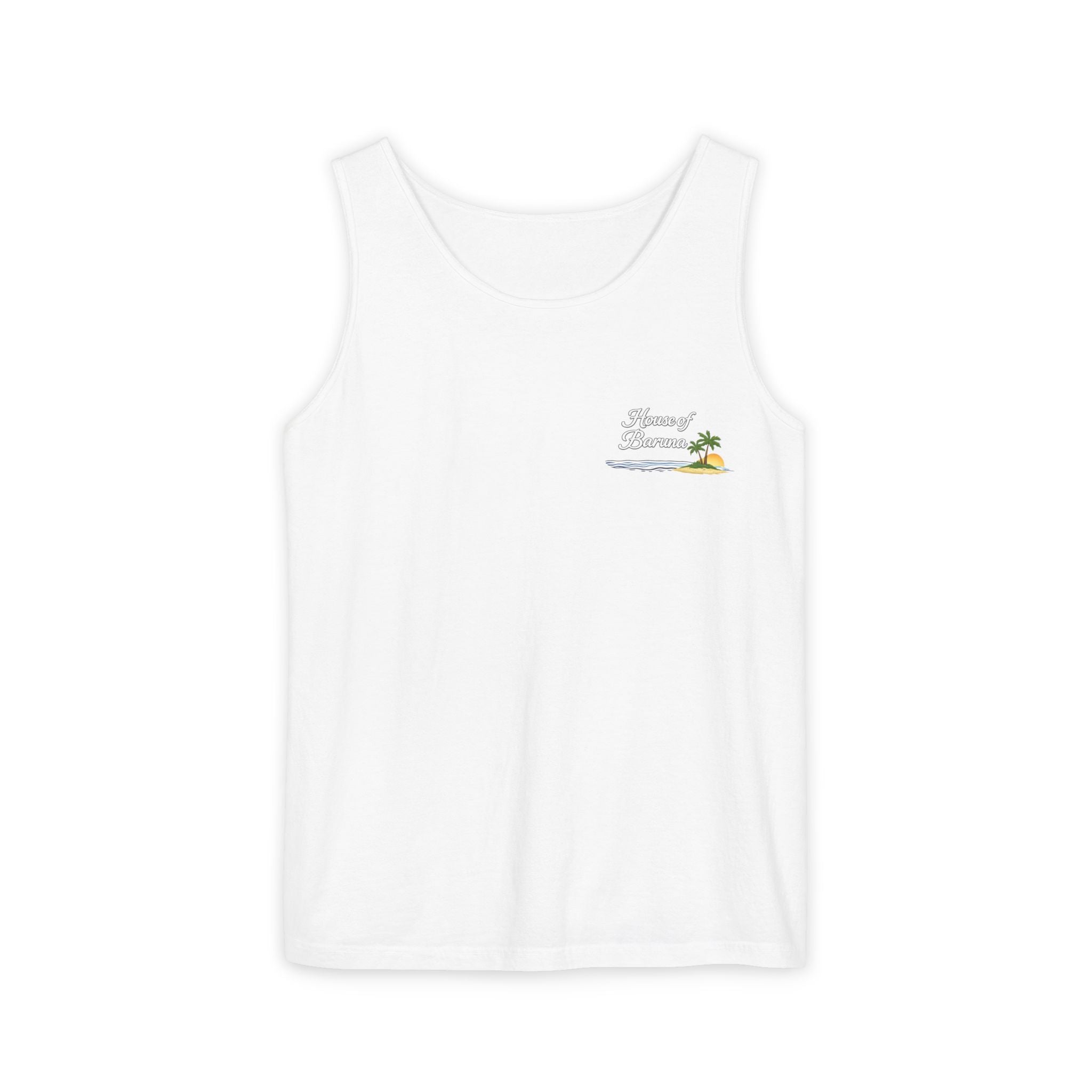House of Baruna Men's | Surf Vibe Tank Top – Front & Back Logo
