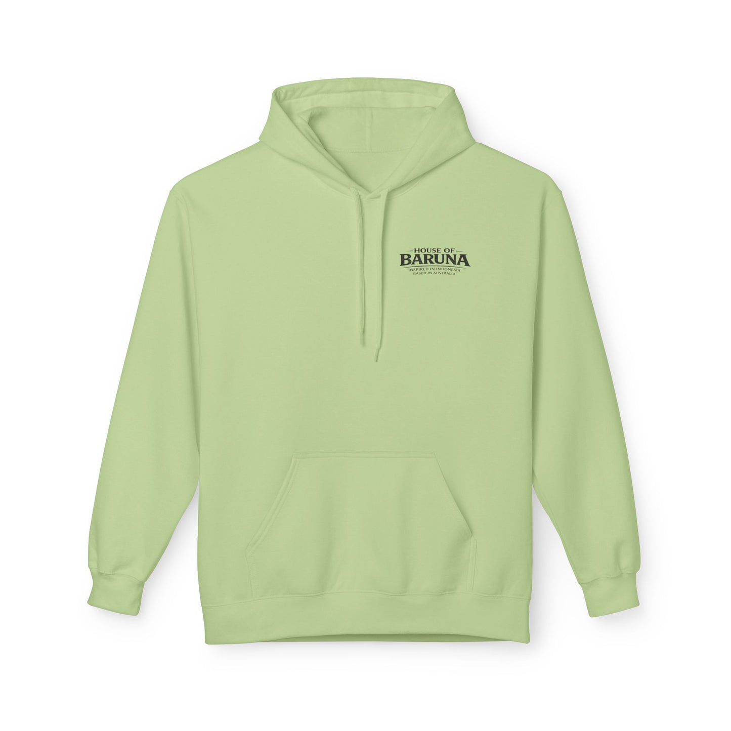 House of Baruna Men's Hoodie — Tropical Palm Beach Shack Sweatshirt