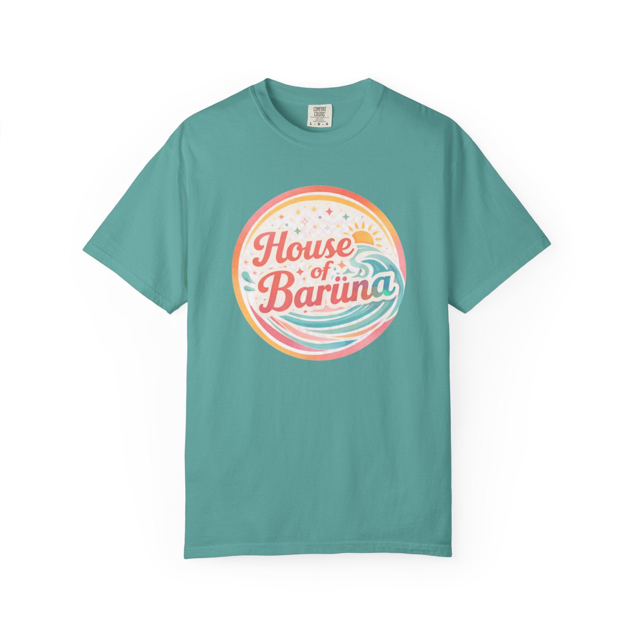 House of Baruna Woman's  Surf Logo T-Shirt _ Classic Coastal Graphic Tee