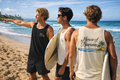 House of Baruna Men's | Surf Vibe Tank Top – Front & Back Logo