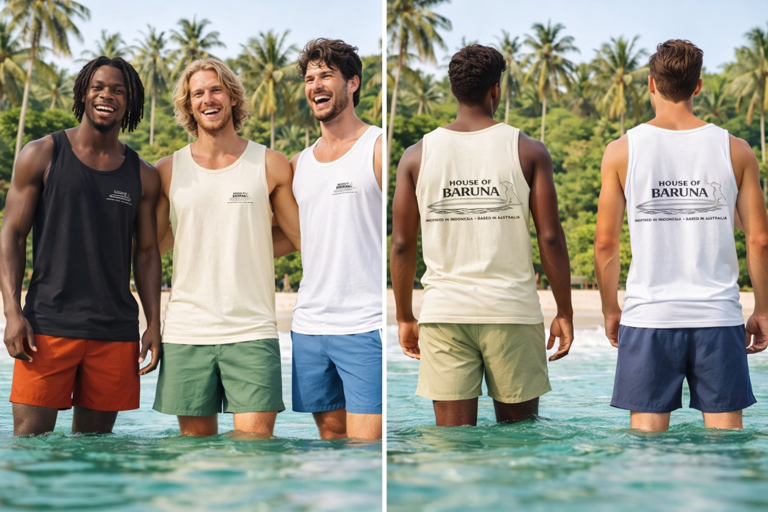 House of Baruna Men's Surf Tank – Inspired in Indonesia, Worn Worldwide