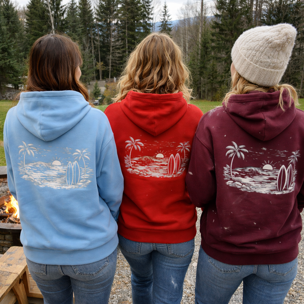 House of Baruna Woman's Surf Paradise Palm Beach Hoodie