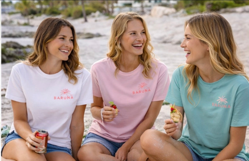 House of Baruna Woman's Palm T'shirt - Graphic Palm Tee