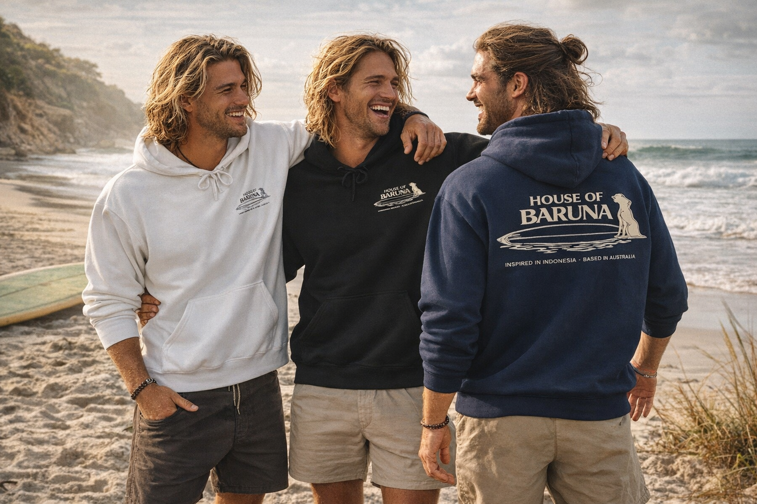 House of Baruna Men's Surf Hoodie — Inspired in Indonesia, Based in Australia