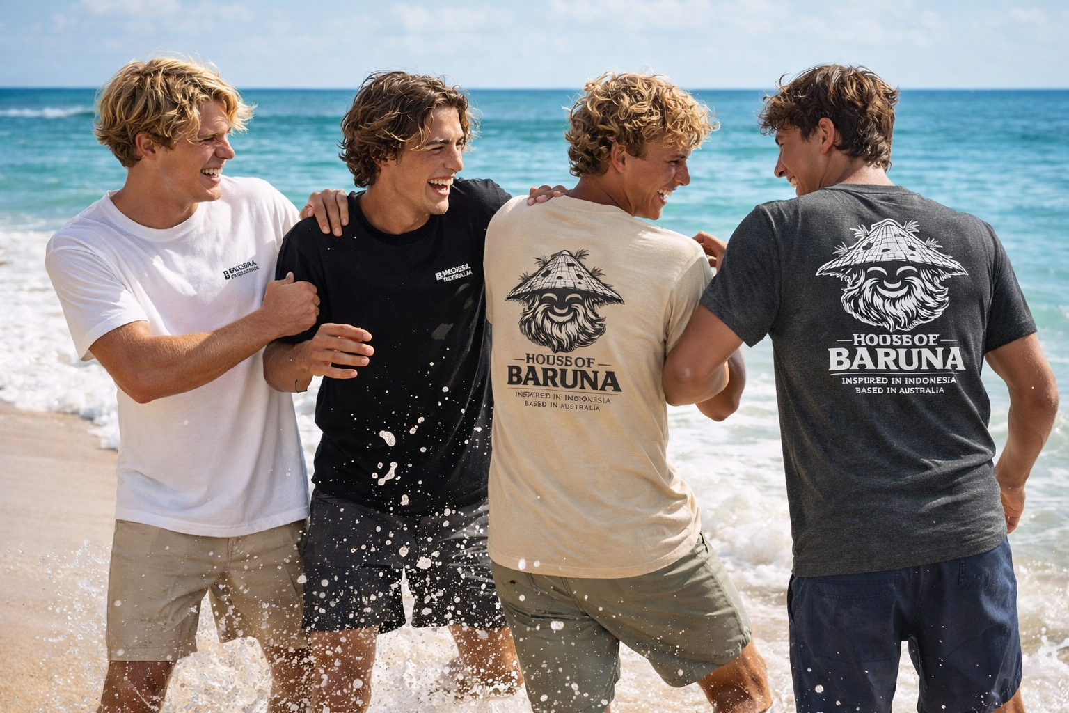 House of Baruna Men's Heritage Logo T'shirt  – Inspired by Indonesia, Based in Australia