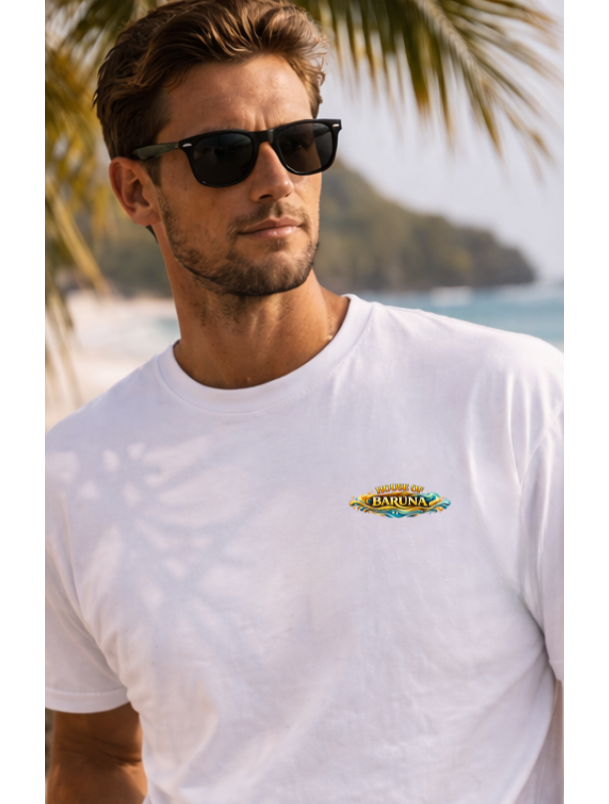 House of Barūna Men's Surf T-Shirt – Vintage Beach Graphic  for Surfers
