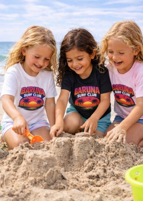 House of Baruna Kid's T'shirt — "Baruna Surf Club" Sunset Graphic Tee