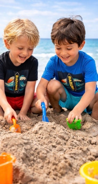 House of Baruna Kids T'shirt — Surfboard Wave Graphic Tee