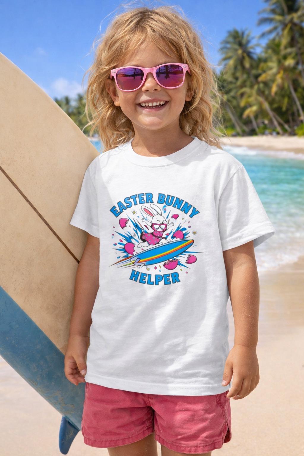 Easter Bunny Helper Kids Tee — Cute Spring Easter Egg Hunt Shirt